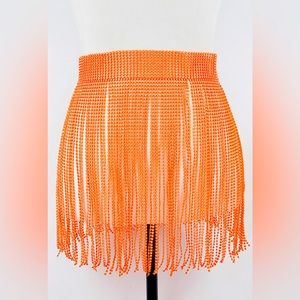 Rhinestone Fringe Belt